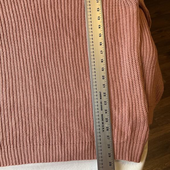 Forever 21+ Women Sweater 3X Pink Long Sleeve Pullover Plus Cut Out - Picture 7 of 9